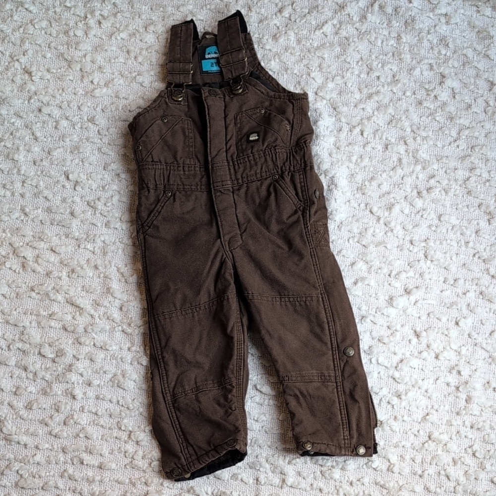 Berne Toddler Insulated Bibs Coveralls Overalls Snow Winter Zip Up Barn Farm 2T